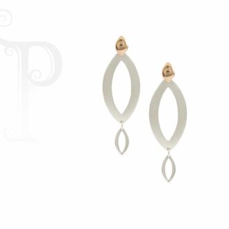 Geometric Lens Shape Earrings