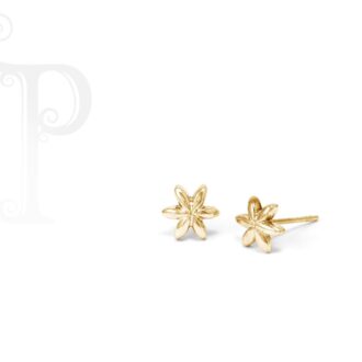 18k Yellow Gold 'Bernadette' Daisy Studs