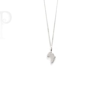9K White Gold Africa Diamond Pendant excl Chain
