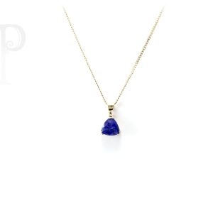 9k Yellow Gold Tanzanite & Diamond Pendant