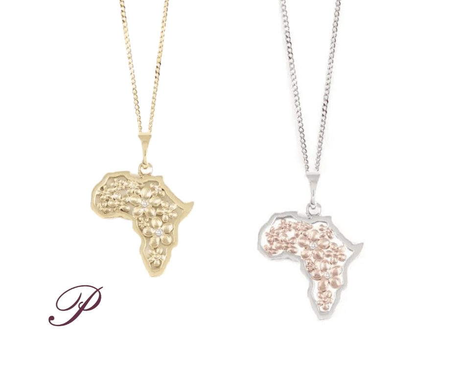 On the left: 9k Yellow Gold with two round brilliant cut diamonds.On the right: 9k White and Rose Gold with two round brilliant cut diamonds.