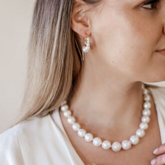 Opulant Freshwater Round Pearl Necklace